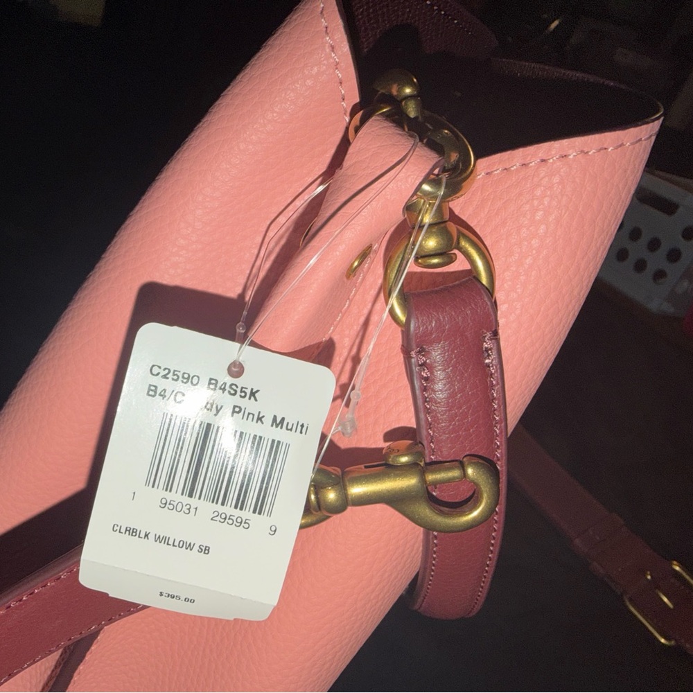 Coach Blush and Wine Shoulder Bag